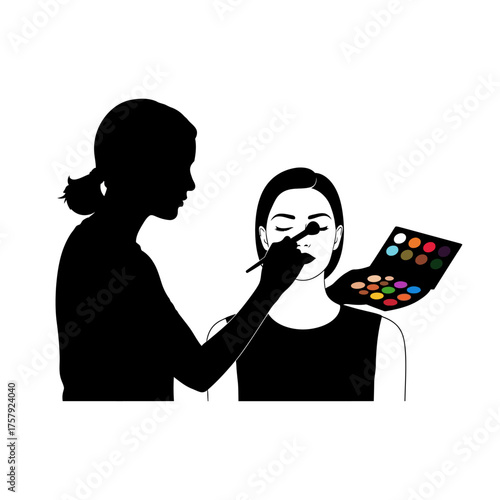 mastering shades a professional makeup application elevates confidence and style, isolated on transparent background