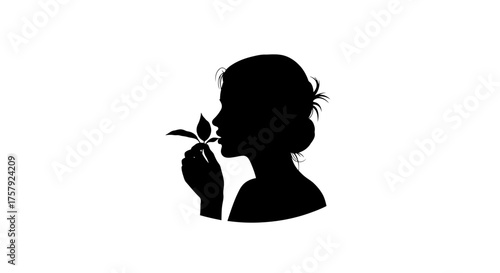 soulful scent woman finds quiet serenity in natures embrace, isolated on transparent background