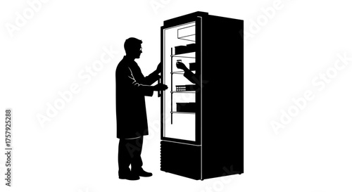 preserving progress dedicated professional manages vital resources for future innovation, isolated on transparent background