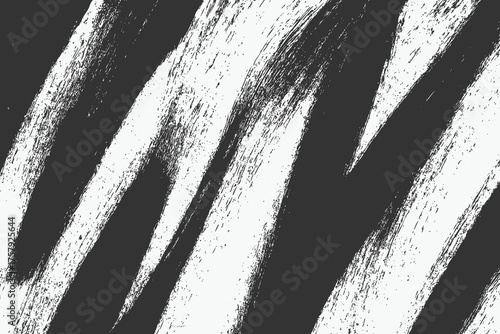 Monochrome Brushstroke Turbulence In Motion