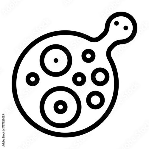 invasive ductal carcinoma icon with line style