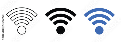 Wireless signal strength icons network connectivity wifi signal bars