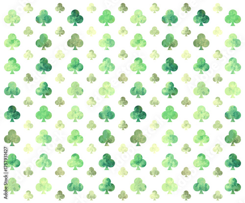 ニュアンスのあるクラブ柄・緑