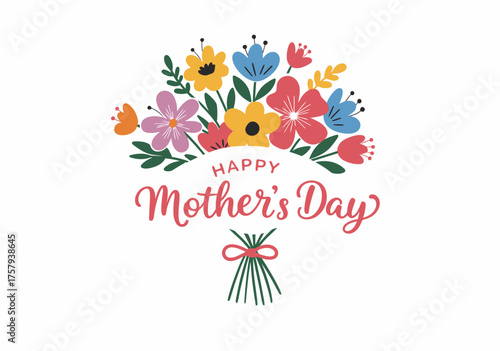 design vector of happy mother's day 