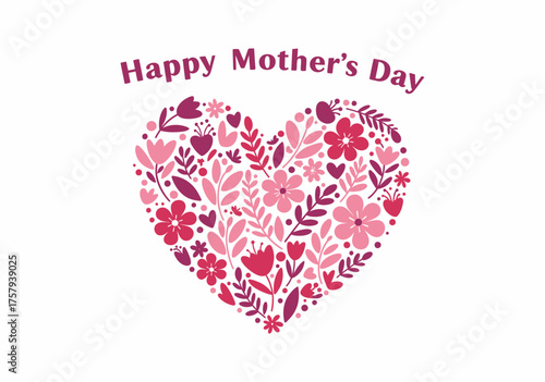 design vector of happy mother's day 