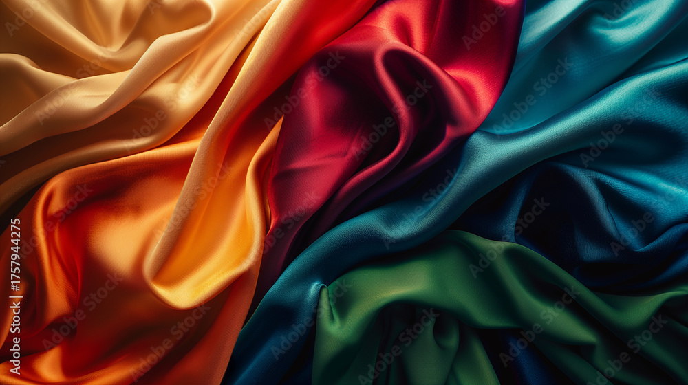 Fototapeta premium Silken Symphony of Colors