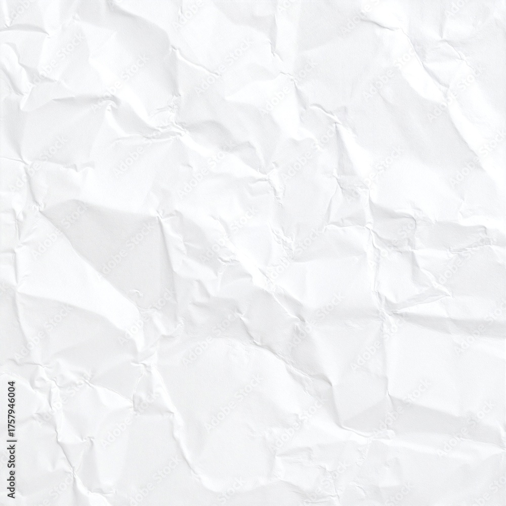 Fototapeta premium A textured white crumpled paper background featuring several irregularly torn pieces scattered across, creating a dynamic and artistic visual effect.