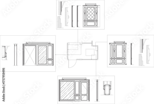 Luxury Classic Interior Design of Hallway and Corridor in Residential House