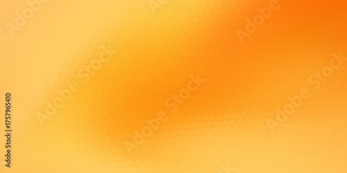 Warm orange yellow gradient background. Autumn color blurred wallpaper. Fall smooth gradation backdrop for banner, poster, leaflet, brochure, booklet. Vector abstract fiery template overlay