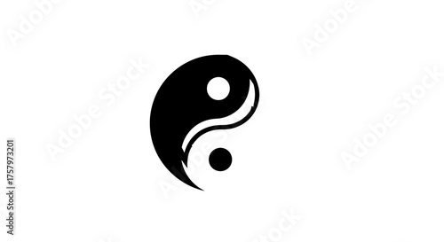 Yin and Yang symbol representing balance and harmony in Chinese philosophy and culture