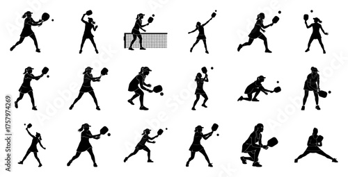 Female athletes playing racket sports women tennis