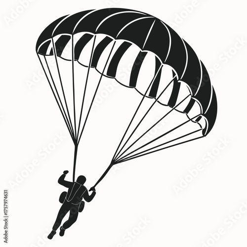 parachute with a parachute