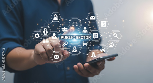 Digital public sector services connecting citizens and government solutions seamlessly