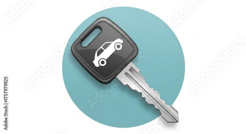 Car key icon modern car key with car logo car rental or sale concept car sharing service