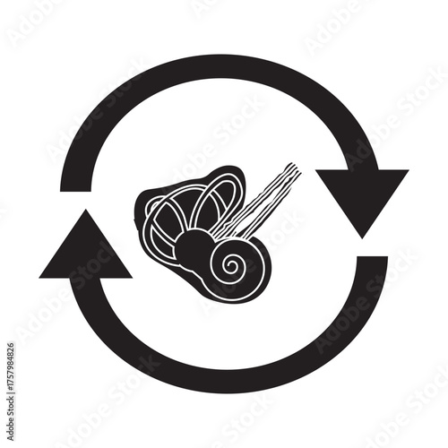 Cochlea Implant glyph icon