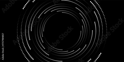 Halftone circular dotted frames set. Circle dots texture isolated on white background. Spotted spray texture.