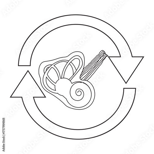 Cochlea Implant line icon