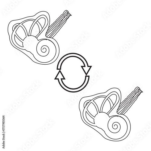 Cochlea Implant line icon