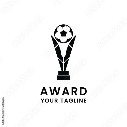 trophy logo vector design  trophy logo for tournament winners and championship awards