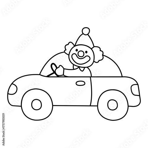 clown car outline