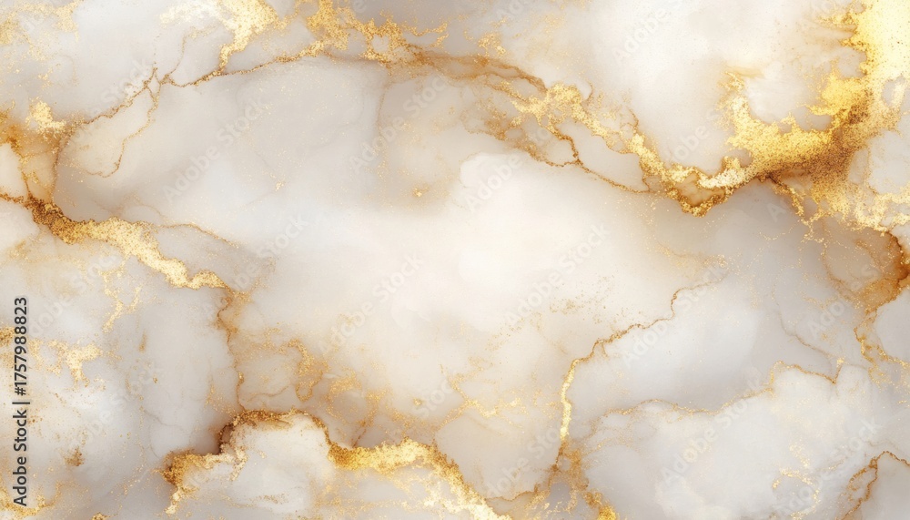 Fototapeta premium Elegant gold and white marble texture background
