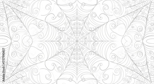 A vector illustration featuring a detailed mandala-style eco pattern for coloring, symbolizing balance, sustainability, and environmental harmony.