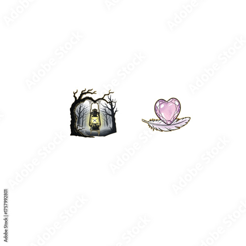 Crystal Heart with Feather – Symbol of Love and Lightness
