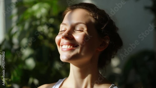 Woman meditating