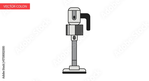 Modern Cordless Stick Vacuum Cleaner with Ergonomic Handle.