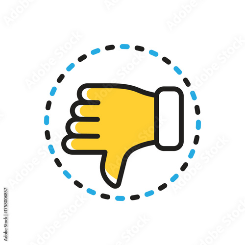 Multi color icon for critic