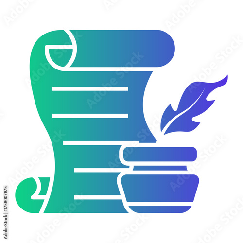 poetry literature Gradient icon