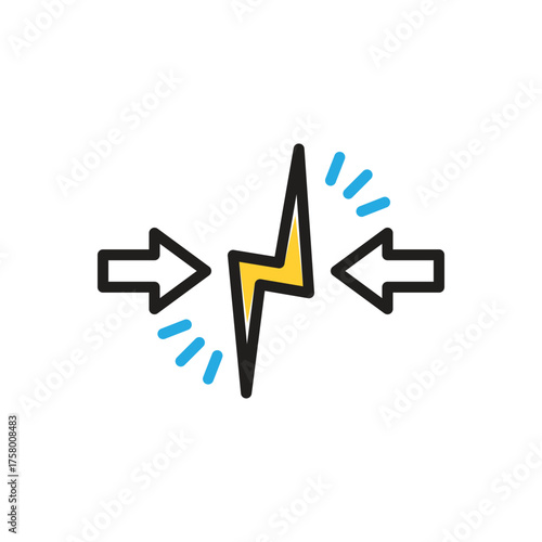 Multi color icon for argue