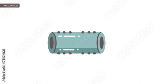 Cylindrical Object with Textured Surface and Circular Openings.