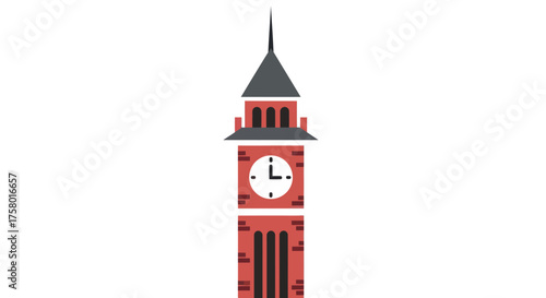 Stylized Illustration of the Iconic Big Ben Clock Tower.