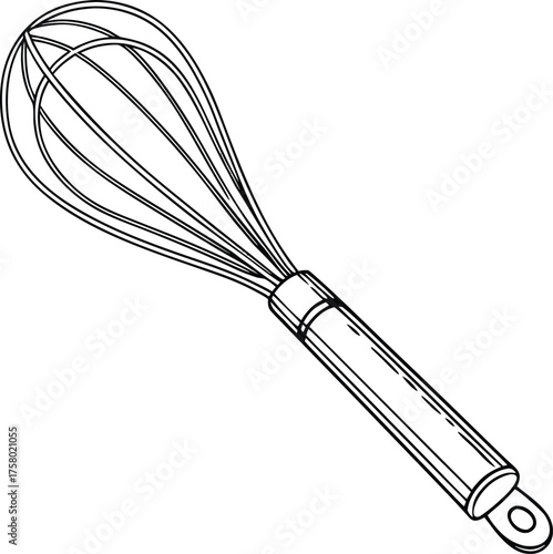 whisk isolated on white