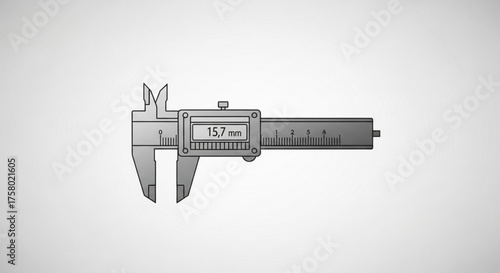 Vernier caliper for precise measurement