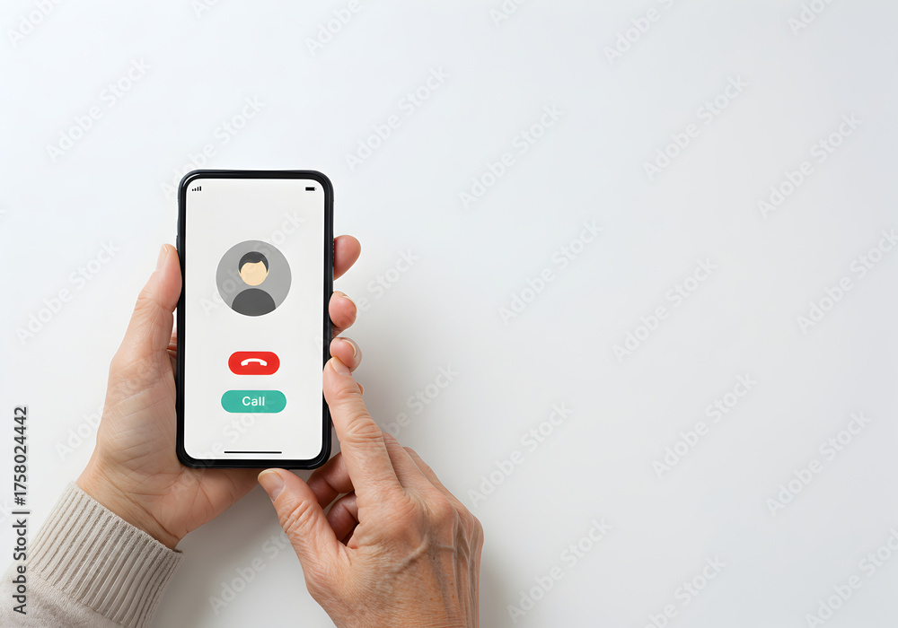 custom made wallpaper toronto digital[Generative AI] 스마트폰으로 걸려온 전화를 받는노인의 손