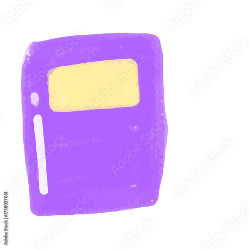 Back to school crayon element design. flower, lamp, star, library, book, apple, study lamp, paper plane, alarm.  cartoon back to school stickers