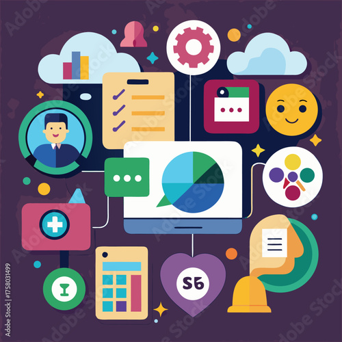 remote collaboration tools icons   slack  teams  z.eps