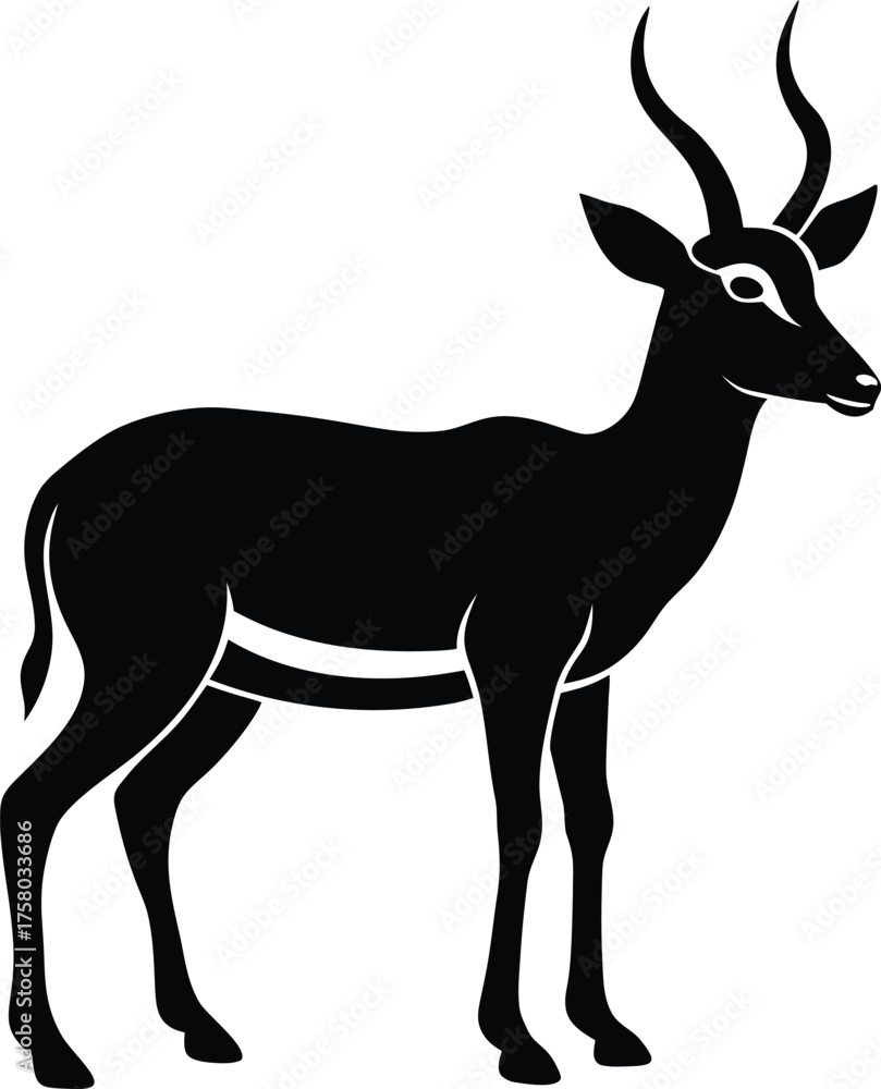 Fototapeta premium deer silhouette vector