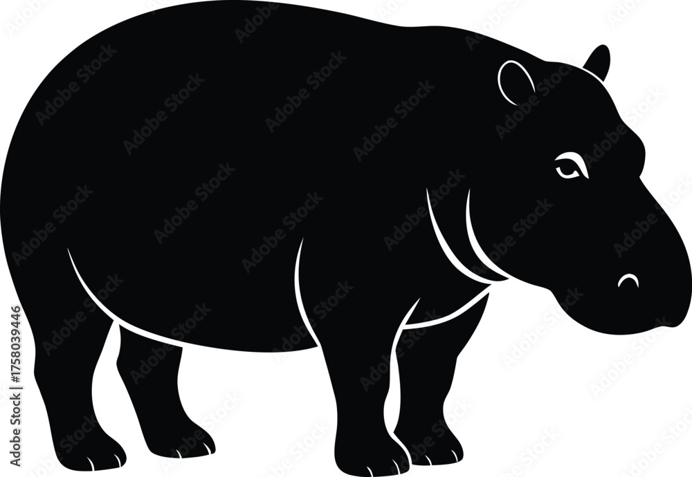 Obraz premium rhino vector illustration