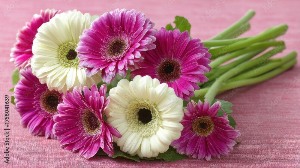 Fototapeta premium Floral arrangement showcase botanical garden photography vibrant colors close-up nature's beauty
