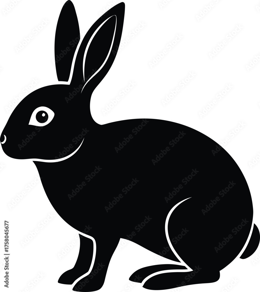 Obraz premium vector illustration of a rabbit