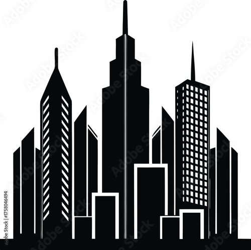 city silhouette vector
