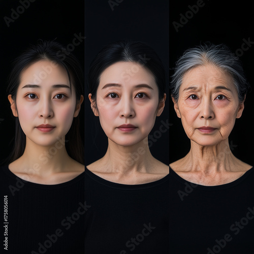 Asian woman aging