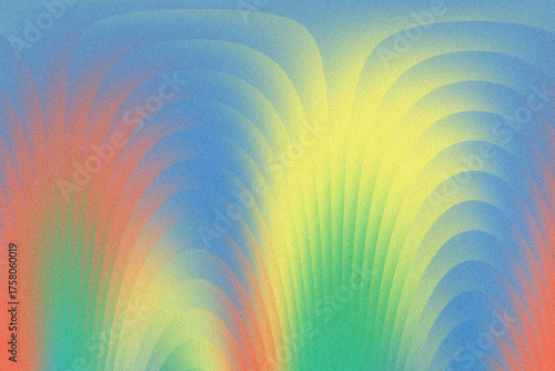 Vibrant abstract burst of colors with textured strokes