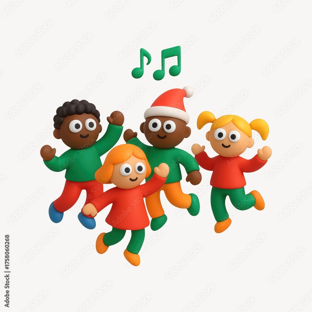 Fototapeta premium Joyful children celebrating holiday