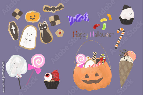 かわいいハロウィンのお菓子セット