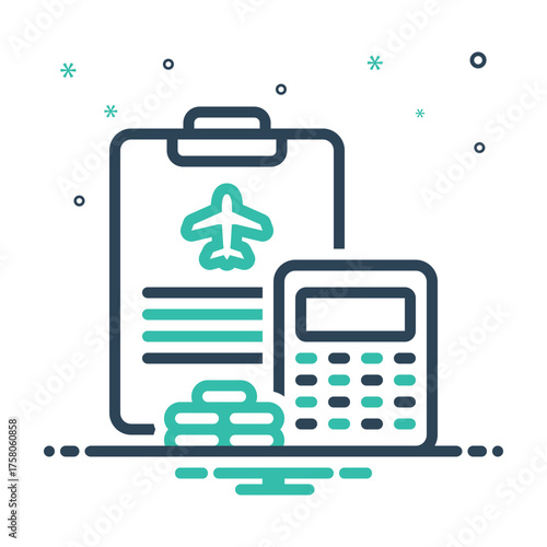 Mix icon for expense report