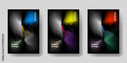 Abstract glass texture background with holographic ripple effect, iridescent prism waves, metallic gradient, luminous pastel glow, futuristic digital art design, modern liquid glass poster template